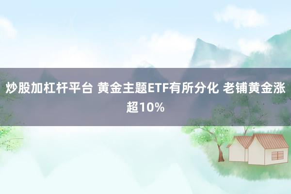 炒股加杠杆平台 黄金主题ETF有所分化 老铺黄金涨超10%