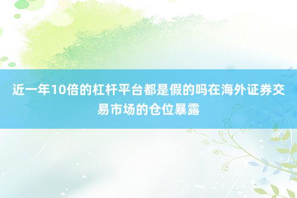 近一年10倍的杠杆平台都是假的吗在海外证券交易市场的仓位暴露