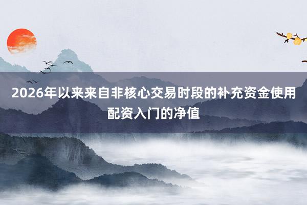 2026年以来来自非核心交易时段的补充资金使用配资入门的净值